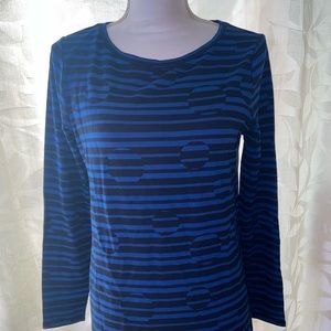 Chicos Zenergy Womens Blue Top Size 0 4/6